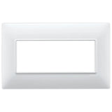 Vimar Plana 5-Module British Standard Cover Plate, 155 x 95 x 9 mm, Clamp Mounting, Horizontal/Vertical Mount, IP00