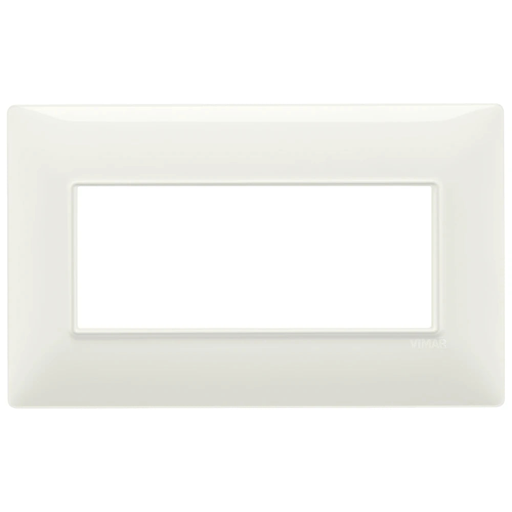 Vimar Plana 5-Module British Standard Cover Plate, 155 x 95 x 9 mm, Clamp Mounting, Horizontal/Vertical Mount, IP00