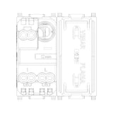 Vimar Plana 1P NO 10A Push Button, 250V, Lightable, IP40