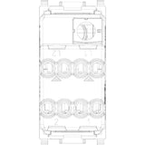 Vimar Plana 2P 20AX 1-Way Switch, 250V, IP40, Flush Mount