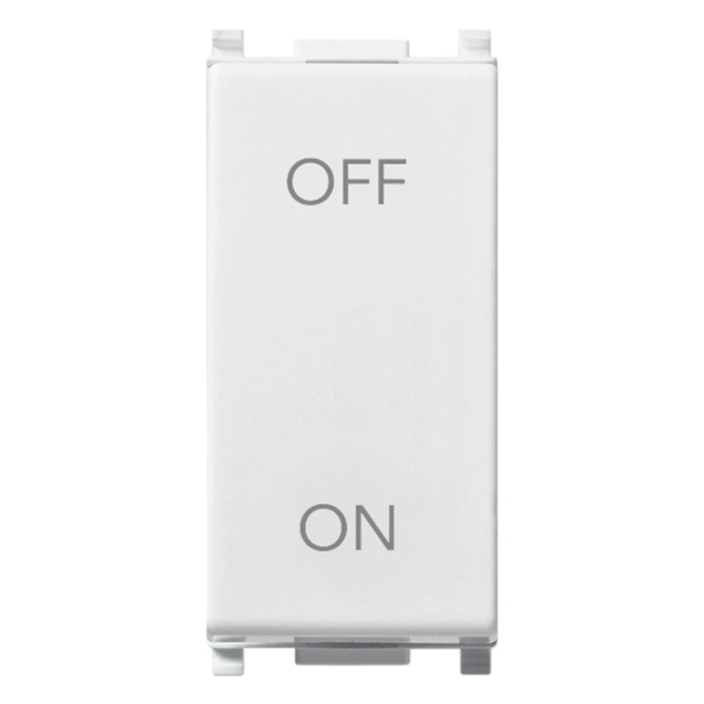 Vimar Plana 2P 20AX 1-Way Switch, 250V, IP40, Flush Mount