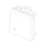 Vimar ARKÉ 1P 10AX 2-Way Switch, 250V, IP40, Replaceable Button