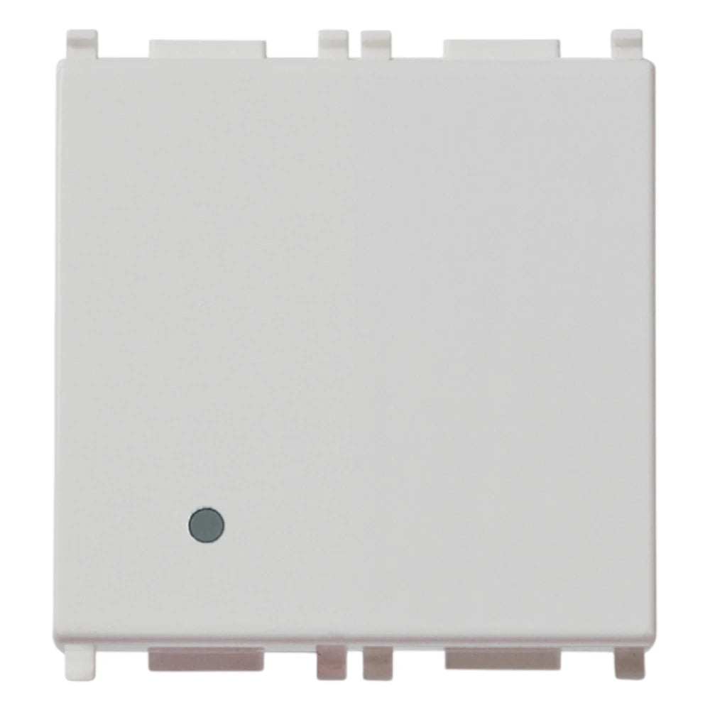 Vimar PLANA 1P 10AX 2-Way Switch, 250V, IP40, Lightable