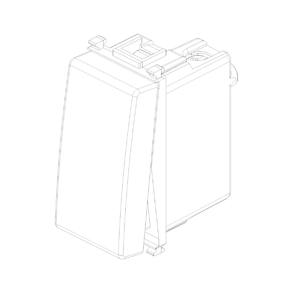 Vimar PLANA 1P 10AX 2-Way Switch, 250V, IP40, Lightable