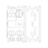 Vimar PLANA 1P 10AX 2-Way Switch, 250V, IP40, Lightable