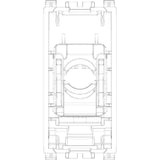 Vimar ARKÉ RJ45 Netsafe Outlet, T568A/B Universal Wiring, 8 Contacts, Tool-Free Insulation-Piercing Terminals