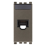 Vimar ARKÉ RJ45 Netsafe Outlet, T568A/B Universal Wiring, 8 Contacts, Tool-Free Insulation-Piercing Terminals