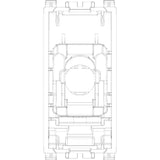 Vimar ARKÉ RJ45 Netsafe Outlet, T568A/B Universal Wiring, 8 Contacts, Tool-Free Insulation-Piercing Terminals