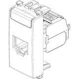Vimar ARKÉ RJ45 Netsafe Outlet, T568A/B Universal Wiring, 8 Contacts, Tool-Free Insulation-Piercing Terminals