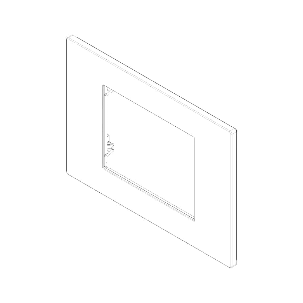 Vimar LINEA 3-Module Cover Plate, Horizontal/Vertical Mount, IP00
