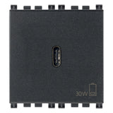 Vimar ARKÉ USB-C Supply Unit, 2 Modules, Power Delivery, 120-240V, Flush Mount