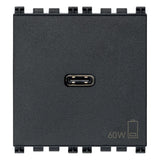 Vimar ARKÉ USB-C Supply Unit, 2 Modules, Power Delivery, 120-240V, Flush Mount