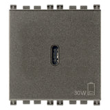 Vimar ARKÉ USB-C Supply Unit, 2 Modules, Power Delivery, 120-240V, Flush Mount