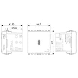 Vimar ARKÉ USB-C Supply Unit, 2 Modules, Power Delivery, 120-240V, Flush Mount