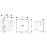 Vimar ARKÉ USB-C Supply Unit, 2 Modules, Power Delivery, 120-240V, Flush Mount