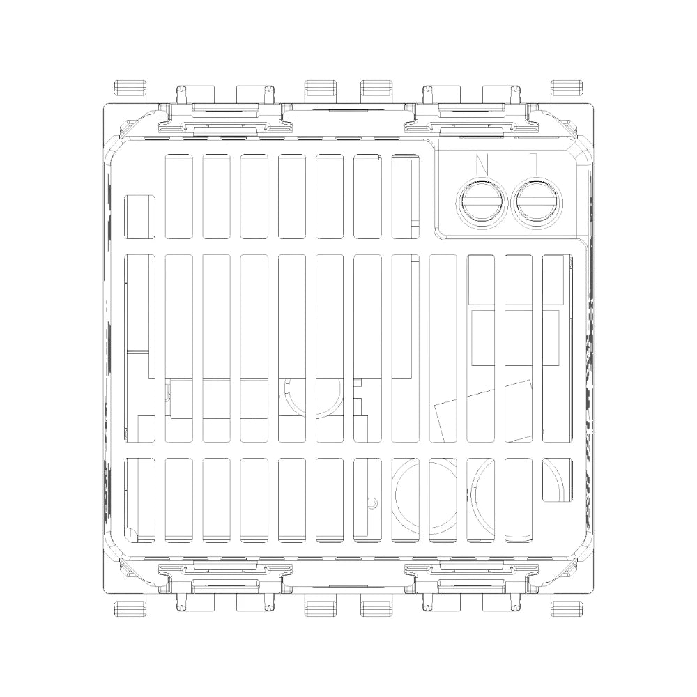 Vimar EIKON 2-Module USB-C Supply Unit, 120-240V, USB Power Delivery, Flush-Mounted, 1 USB-C Port