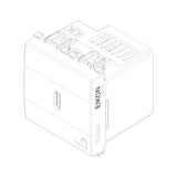 Vimar EIKON 2-Module USB-C Supply Unit, 120-240V, USB Power Delivery, Flush-Mounted, 1 USB-C Port