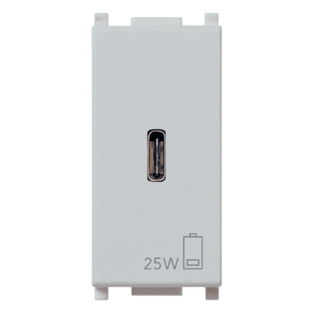 Vimar Plana 1 Module USB Power Supply Unit, 120-240V, 50/60 Hz