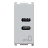 Vimar Plana 1 Module USB Power Supply Unit, 120-240V, 50/60 Hz