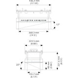 Airmar - R599C-LM In Hull 3kW Low/Medium CHIRP Transducer