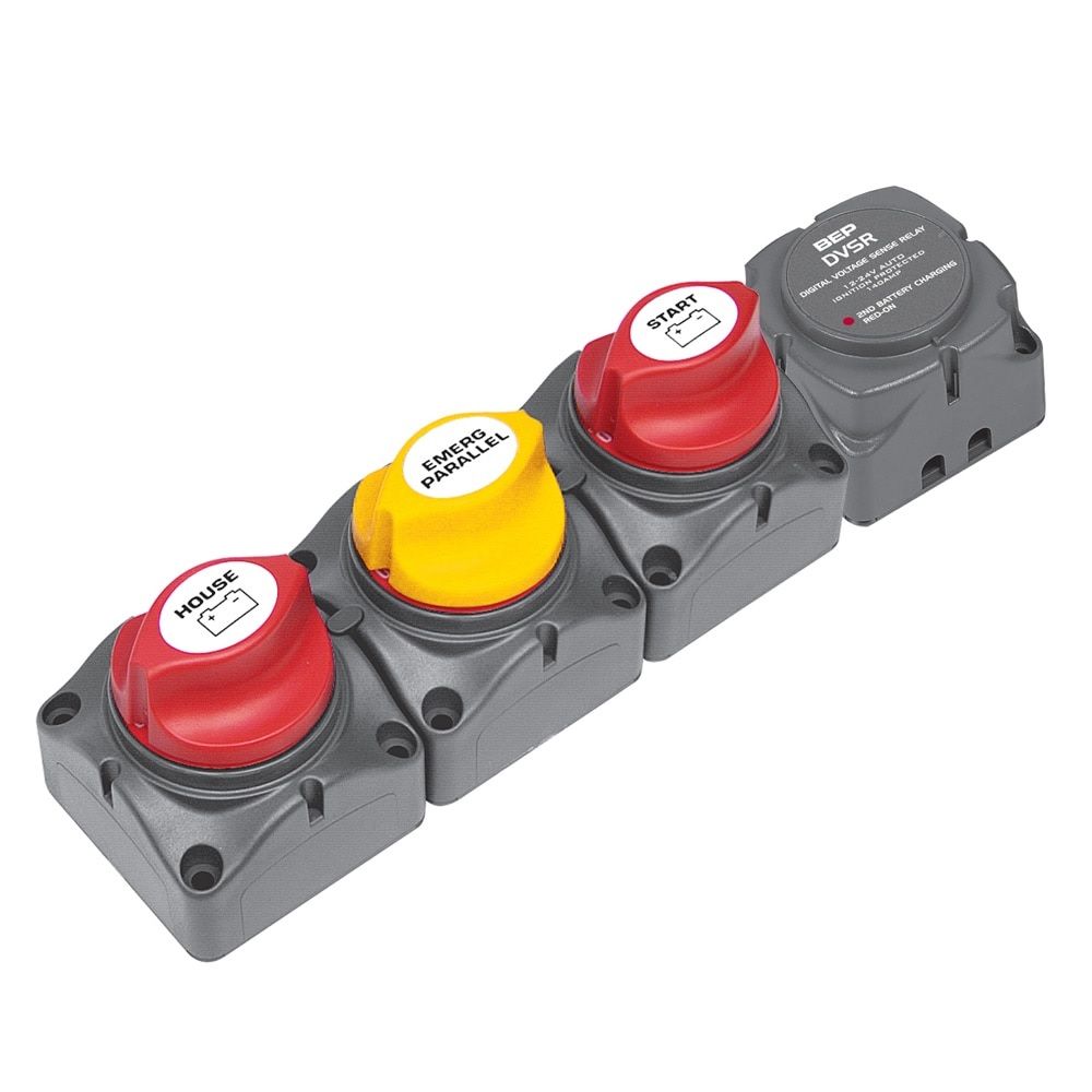 BEP Marine - Battery Distribution Cluster - Single Engine, 3 Banks
