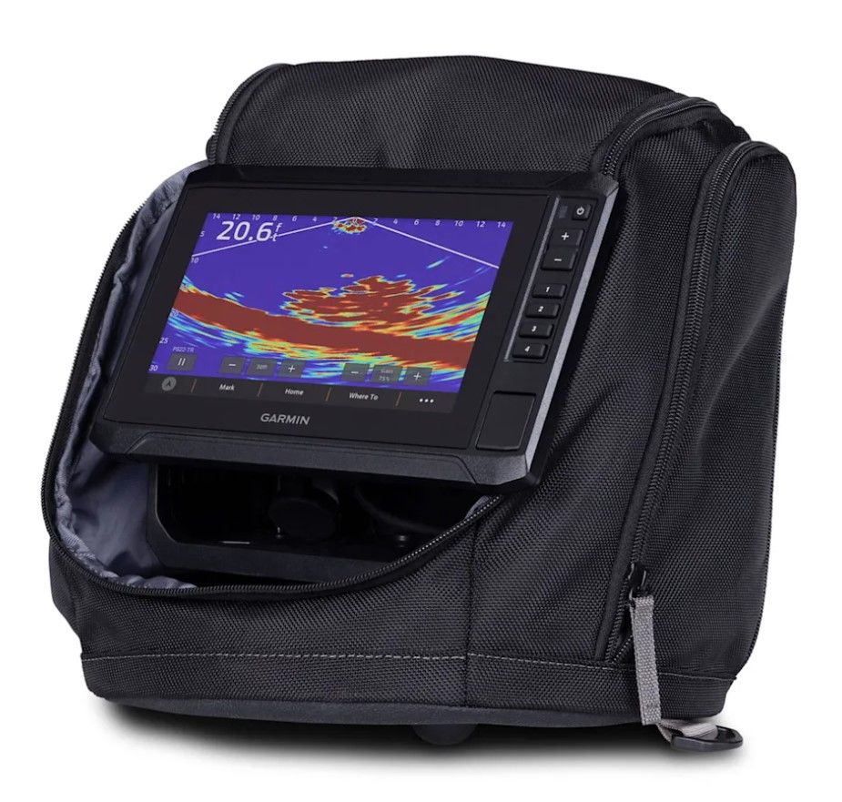 Garmin ECHOMAP UHD2 75sv Ice Fishing Bundle, Panoptix PS22-IF LiveVü Forward/Down, Canada Inland & Coastal Charts