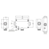 Maretron - NF-NM4P-NF Mini Powertap Female-Female with Fuses