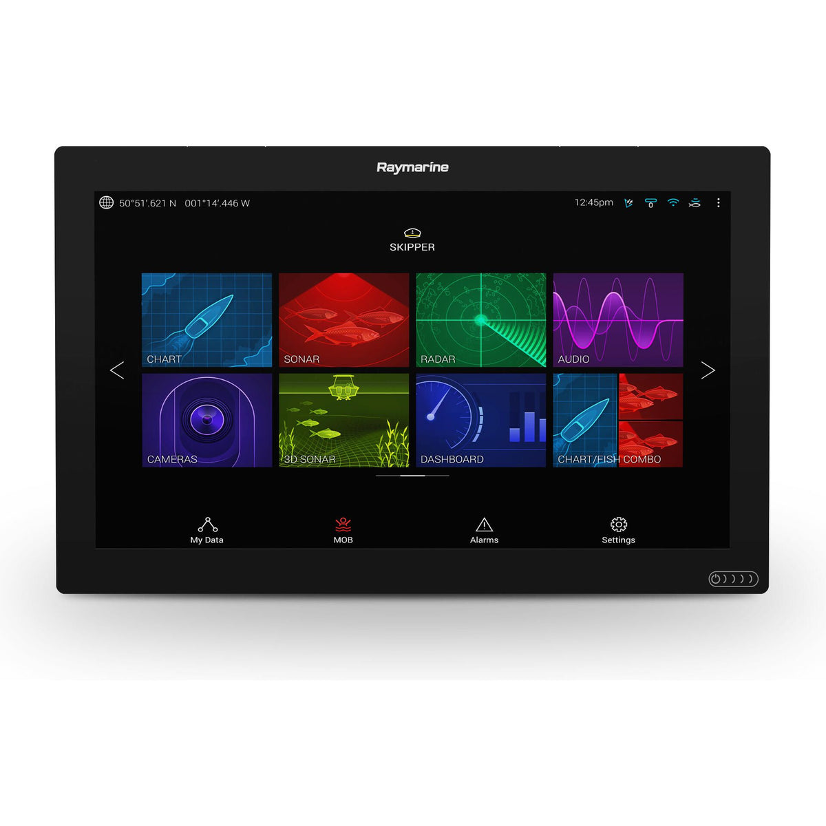 Raymarine Axiom XL 16 3D CHIRP MFD Bundle, RVX1000, GA200 GPS Antenna, RCR-SD Card Reader, Alarm Module, LightHouse Charts North America