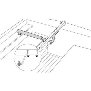 Raymarine Tiller Bracket, For Tiller Pilots, 5 in, Horizontal Mounting