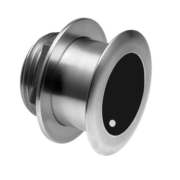 Simrad SS175M CHIRP Thru-Hull Transducer, 85–135 kHz Medium, Stainless Steel, Depth/Temperature Sensor, Tilted Element