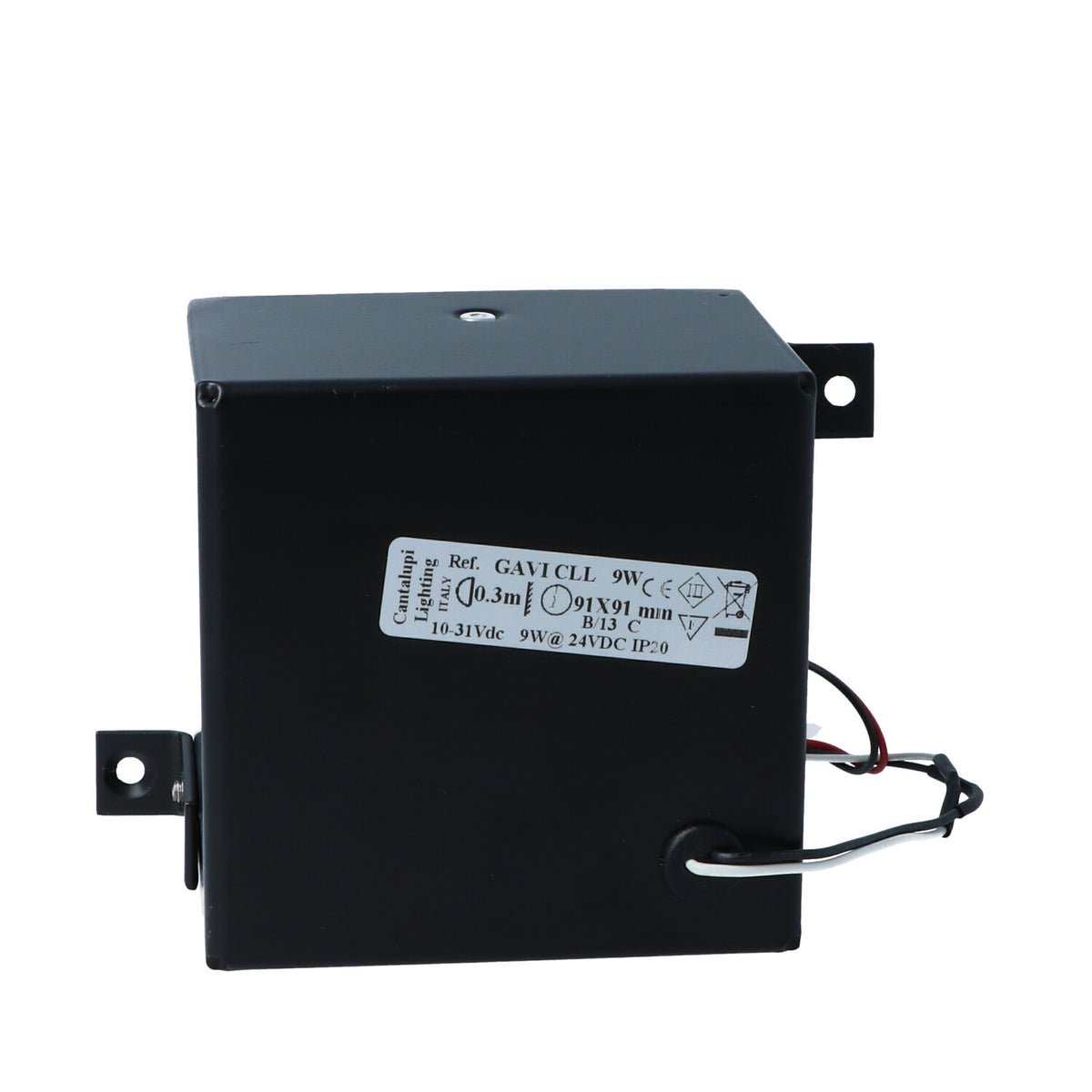 Cantalupi GAVI Series Recessed Marine Light – 9W, 91x91 mm, 10-31VDC, 3000K, IP20