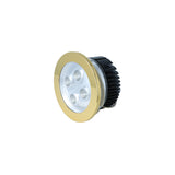CANTALUPI – TITAN/R/MN A-08 – Recessed LED Light – Ø100 mm | Gold Finish | MDM700 | 4X Hi-Power LED | IP40