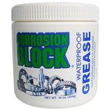 Corrosion Block High Performance Waterproof Grease - 16oz Tub - Non-Hazmat, Non-Flammable & Non-Toxic 25016