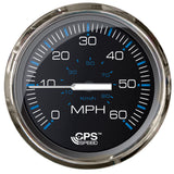 Faria Chesapeake Black 4" Studded Speedometer - 60MPH (GPS) 33749