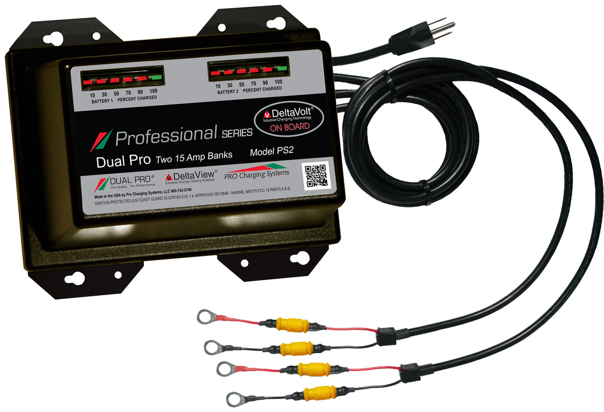 Dual Pro PS2 Battery Charger 2 Bank 30 Amps PS2