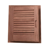 Whitecap Teak Louvered Door & Frame - Left Hand - 15" x 15" 60723