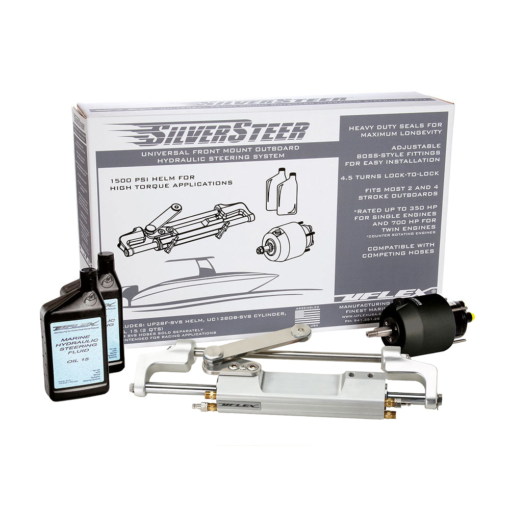 Uflex 1500 Psi High-Perf Outboard System Front-Mount V2 (Silversteer2.0B)