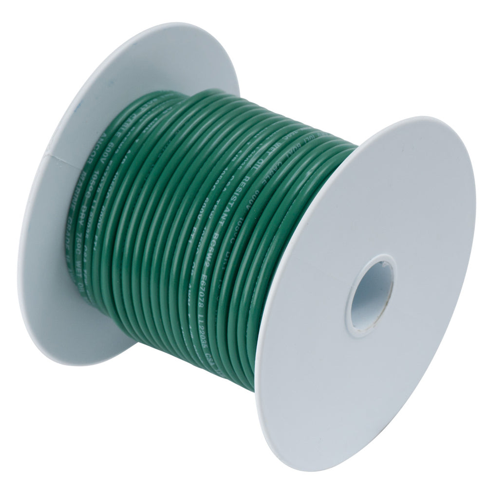 Ancor Green 14AWG Tinned Copper Wire - 100' 104310
