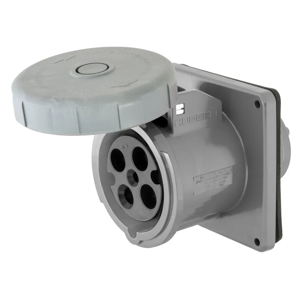 Hubbell M4100R12 100A 125/250V Dockside Receptacle M4100R12