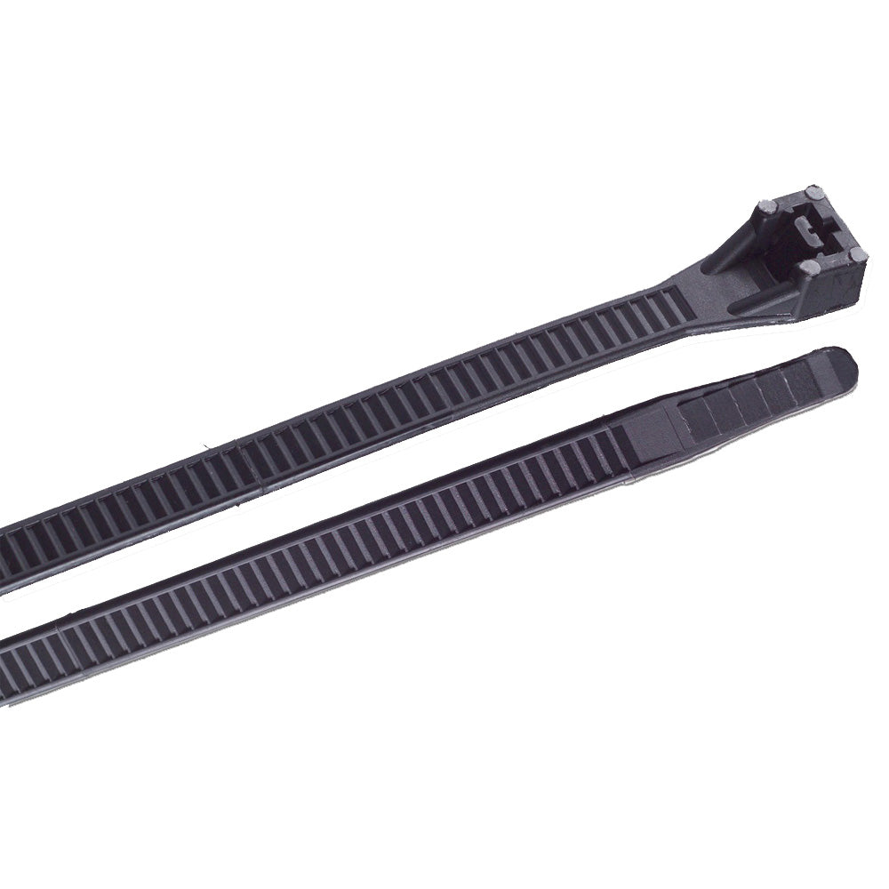 Ancor 8" UV Black Heavy Duty Cable Zip Ties - 100 Pack 199207