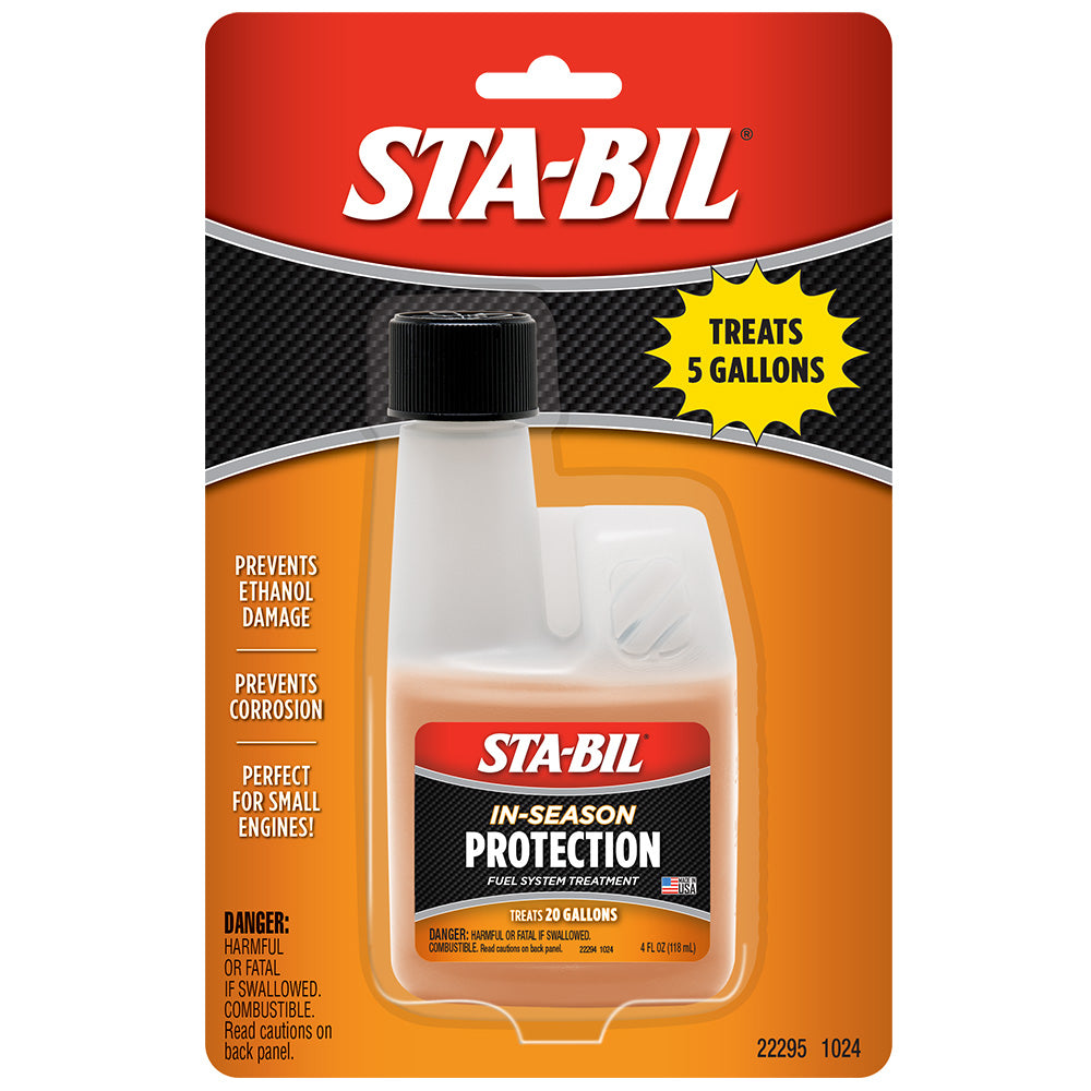 STA-BIL In-Season Protection Fuel System Treatment - Small Engine - 4oz 22295