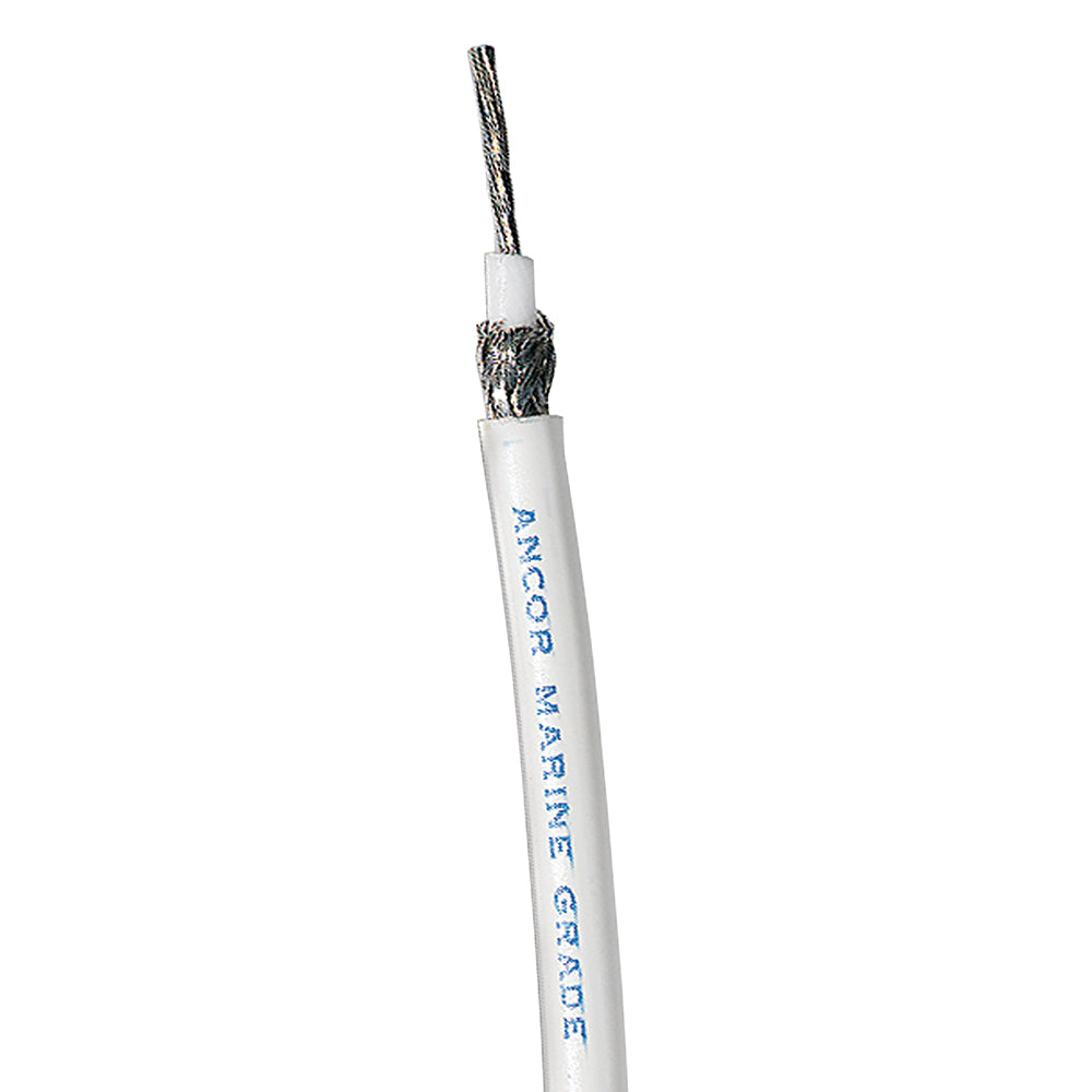 Ancor Coaxial Cable - RG 58CU - White - 100' 150510