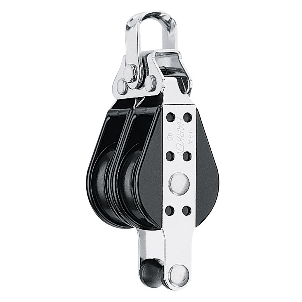 Harken 38mm Double Big Bullet Block w/Becket 128