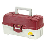 Plano 1-Tray Tackle Box w/Duel Top Access - Red Metallic/Off White 620106