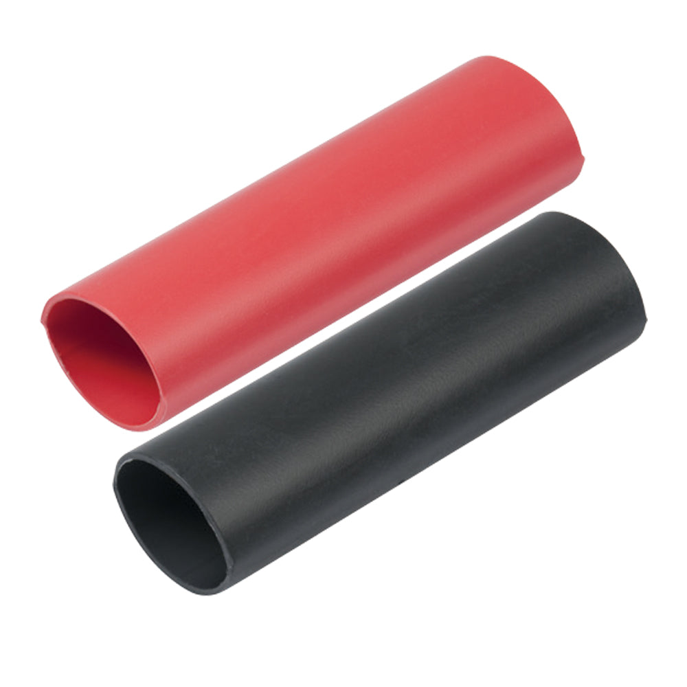 Ancor Heavy Wall Heat Shrink Tubing - 3/4" x 3" - 2-Pack - Black/Red 326202
