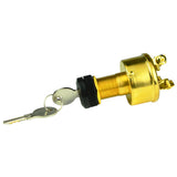 BEP 4-Position Brass Ignition Switch - Accessory/OFF/Ignition & Accessory/Start 1001609