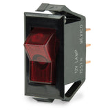 BEP Illuminated SPST Rocker Switch - Red LED - 12V - OFF/ON 1001705