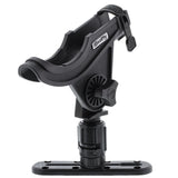 Scotty 282 Baitcaster Rod Holder Track Combo w/Gearhead & 4" Track 0282-BK