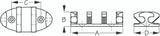 Sea Dog Marine Nylon Zig Zag Cleat 3-1/2" (043540-1)