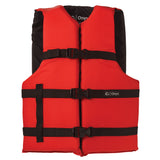 Onyx Nylon General Purpose Life Jacket - Adult Universal - Red 103000-100-004-12